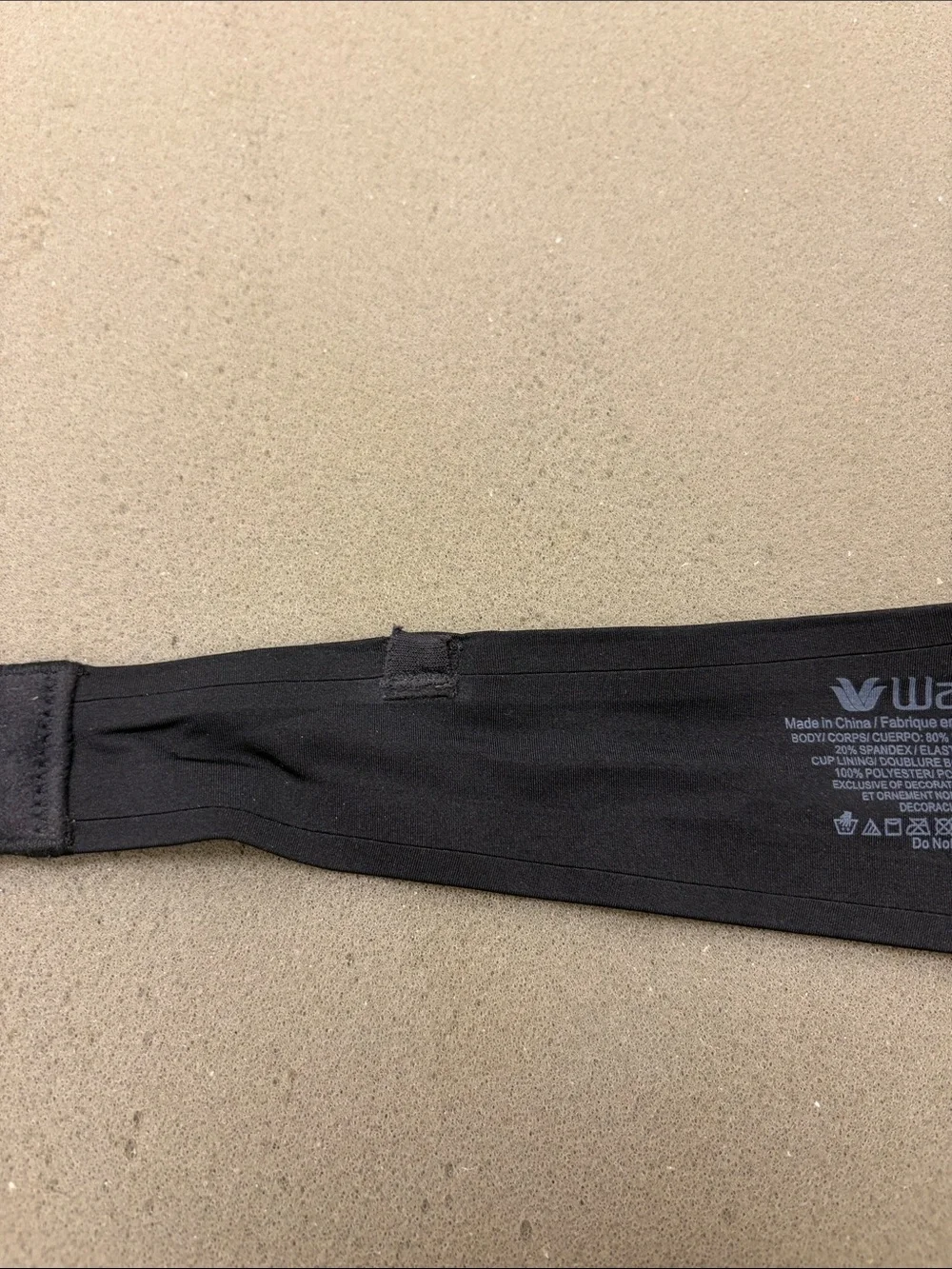 Wacoal Black Smooth Molded push up T-Shirt Bra. Size  34A
